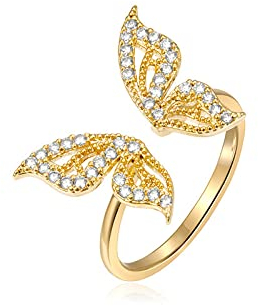 Korean Schmetterling Einstellbare Öffnung Ringe Temperament Zarte Nette Zeigefinger Ring Mädchen Hand SchmuckNützlich und praktisch