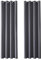MRTREES Vorhang Blickdicht Gardinen Thermovorhang mit Ösen Verdunklungsvorhang Ösenschal Vorhänge Modern 240×140cm(H×B) Dunkelgrau 2er Set für Hotels Büros Wohnzimmer Schlafzimmer Kinderzimmer