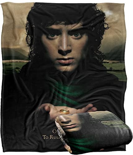 LORD OF THE RINGS The Blanket, 152 x 127 cm Frodo One Ring Poster Silky Touch Super Soft Throw Blanket