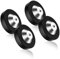 Tertullus 4 Pcs Speaker Spike Pads POM+Stainless Steel 39mm×13mm Mats Shock Base Pad Speaker Shoes Floor Protectors