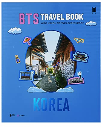 BTS TRAVEL BOOK mit nützlichen koreanischen Ausdrücken Globale Edition - Offizieller BTS Merchandise, BTS Albumstandorte, spannende Attraktionen, koreanisches Streetfood, perfektes Geschenk für ARMY