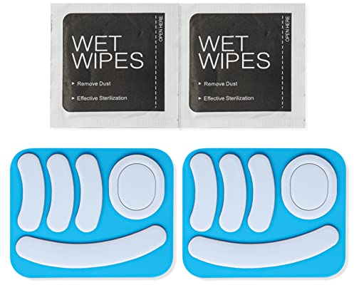 Mouse Feet Sticker 2 Stück für Logitech G PRO Superlight Wireless Gaming Maus mit abgerundeten Kanten Ersatz-Gleitfüße PTFE Weiß Bluetooth Mausfüße Kit