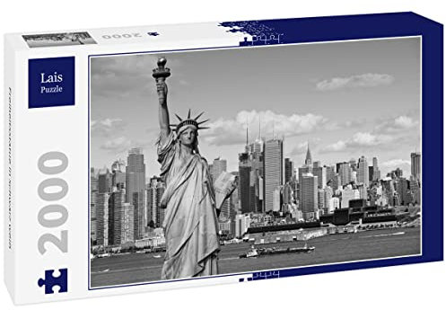 Lais Puzzle Freiheitsstatue in schwarz weiß 2000 Teile