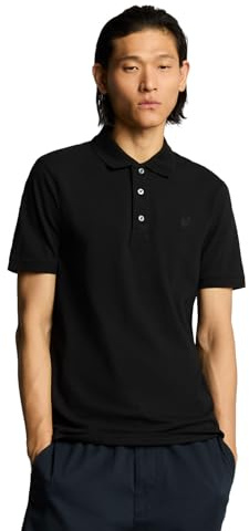 Lyle & Scott SS Polo Shirts Tonal Eagle Polo Shirt Z865 Jet Black, L