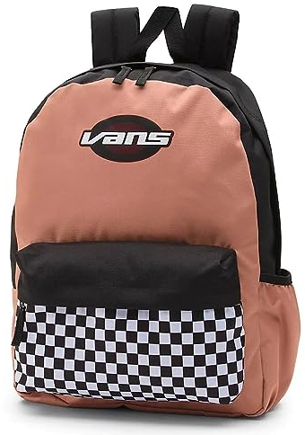 Vans Damen Realm Rucksack, Schwarz, Einheitsgröße, Schwarz/mehrfarbig/kariert, Einheitsgröße, Rucksack