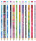 Vicloon Bleistift Kinder mit Radiergummi, 12 Stück Graphitstift Zylinder, HB Bleistifte, Geschenk mit inspirierenden Ermutigen, Holzbleistifte für Kinder Party Klassenzimmer(Meeresfischschuppen)