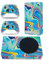 ROIPIN for X-Box Series S Skin - Including Controller Skin and Console Skin, Shell Skin Protector Wrap Cover Protective Faceplate Full Set for X-Box Series S(Blue Block)