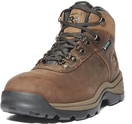 Timberland PRO Men's Flume Work Steel Safety Toe Waterproof Industrial Hiker Work Boot, Brown-2024 NEW, 12M