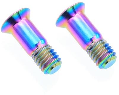 Weduspaty Bicycle Rear Derailleur Bolt, Bicycle Rear Derailleur Bolt Wheel Fixing Screw MTB Bike Shifter Guide Roller Parts Colorful 2PCS, Bicycle Rear Derailleur Fixing Screw