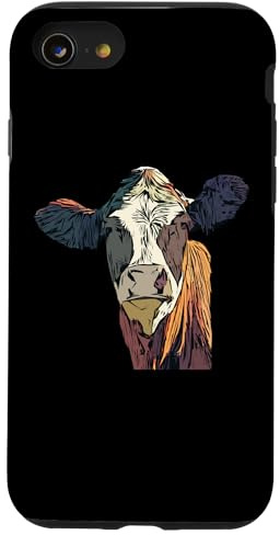 Holstein Swiss Fleckvieh Landwirt Rind Motiv Aufdruck Kuh Hülle für iPhone SE (2020) / 7 / 8