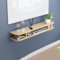 XRRJFYH 80/100/120/140/160 cm Long Meuble TV Mural Meuble Tele Suspendu Meuble Television Chambre Table Television Salon(Color:Natural,Size:80cm/32in)