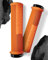 Peaty's Monarch Grips Fahrradgriffe - Knurl Fahrrad Lenkergriffe, Fahrradgriffe Ergonomisch für Komfort, Fahrrad und MTB Griffe, Fahrradlenker Griffe für Mountainbike - Dünn 30-32 mm, Orange