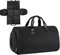 Garment Duffle Bags for Travel, Convertible Carry- Garment Bag, 2 en 1 Impermeable Travel Suit Bag, 52 x 28 x 32 cm Impermeable Duffle Bag with Shoulder Strap, Travel Duffle Bag for Suits, Negro ,