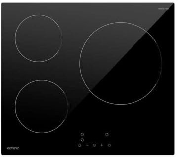 Table de cuisson induction OCEANIC 3 foyers L60 x P52 cm OCEATI3Z7B