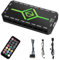 2-in-1 ARGB PWM Fan Hub with Controller, 9 x 5 V 3 Pin ARGB Ports, 9 x 4 Pin PWM Fan Connectors, RGB Hub with SATA Power 18 Port and Remote Control and Magnetic Base