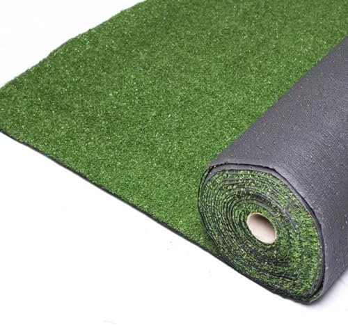 LoviStore Erba Sintetica Prato Erbetta Artificiale Spessore 8mm Rotolo h1Mt Vari Formati Drenante Tappeto Manto Verde Sintetico Tagliabile Resistente per Esterno Balconi Giardino (1x12 mt)