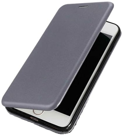 KK KENIK Case For iPhone 8 Plus / 7 Plus Luxury Leather Shockproof Wallet Flip Book Stand Folio Card Holder Phone Cover For iphone 8 Plus / 7 Plus (Gray)