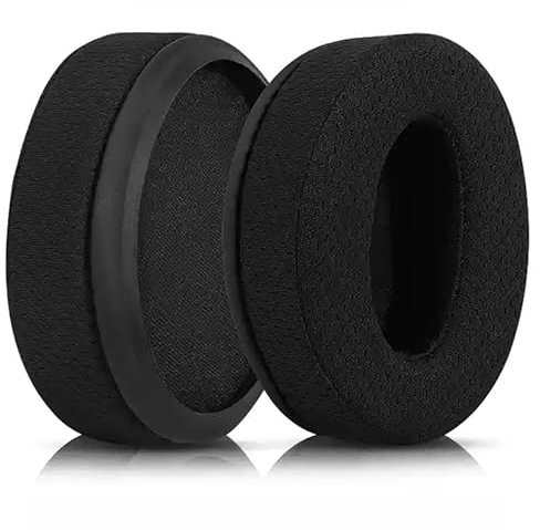 Hd4.50BT - Cuscinetti auricolari di ricambio compatibili con cuffie Sennheiser HD4.50BT HD4.50BTNC HD 4.50SE HD4.40BT HD 400S HD 350BT, parte di riparazione, rete nera