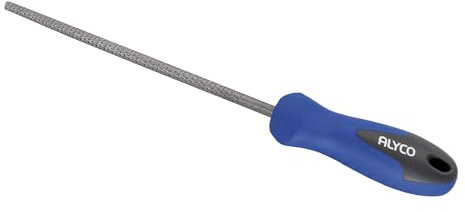 Escofina redonda de 150 mm, bimaterial, ideal para desbaste y modelado en madera y otros materiales.