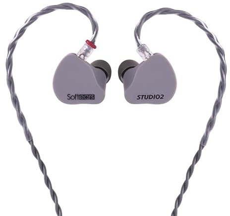 LEAUDIO Softears Studio2 In-Ear-Kopfhörer, 2 Balanced Armature-Treiber, Expertise-Serie mit 0,78 mm 2-poligem Stecker
