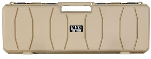 MAX Tactical Hard-Case Waffenkoffer – Robuster Polymer-Koffer mit Schaumstoff-Inlay, stapelbar & abschließbar – für Gewehr & Pistole