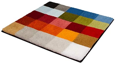 Kleine Wolke Cubetto Badteppich, Polyacryl, Mehrfarbig, 60 x 60 cm