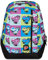 Seven Zaino- The Double Pop Hearts, Multicolore - 2in1 Zaino Reversibile Nero - Cuffie Stereo con Grafica Abbinata Incluse