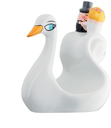 Alessi AMGI58 Bonbonniere, Porzellan, weiß, 8 x 0,326 x 5 cm