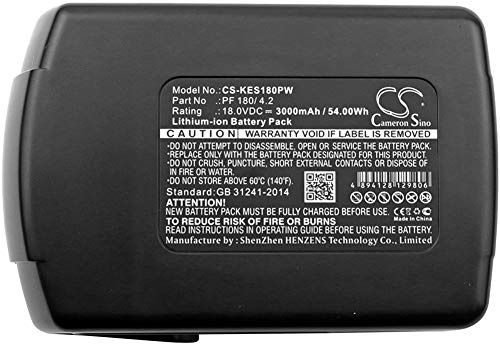 CS-KES180PW Akku 3000mAh Kompatibel mit [Kress] 180 AFB, APF 180/1.5, APF 180/2.1 Ersetzt PF 180/4.2