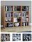 VCM Holzregal stehend | platzsparender CD-Schrank für 480 CDs oder 224 DVDs | Maße:H. 82 x B. 102 x T. 23 cm | Elegantes DVD Regal stehend | Blu-Ray Regal | CD Regal Megosa L