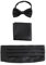 WANYING Herren Satin Kummerbund Fliege Einstecktuch 3 in 1 Set für Hochzeit Party Ball Banquet Smoking Gentleman - Einfarbig Schwarz