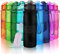 ZORRI Bouteille d'eau Plastique sans bpa Fitness Gourde Sport Ouvrir en 1 clic ,Noir ,500ml-17oz