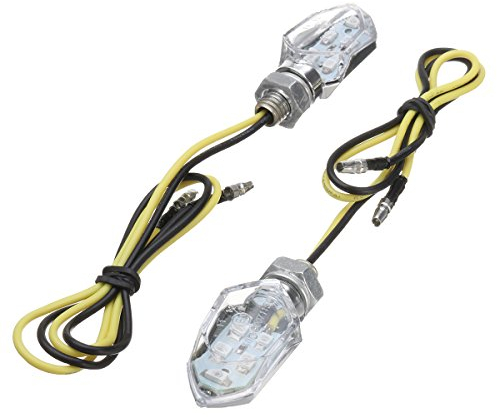 Alamor 5 SMD Led Blinker Blinker Gelb Mini Motorrad Blinker Leuchten-Transparent