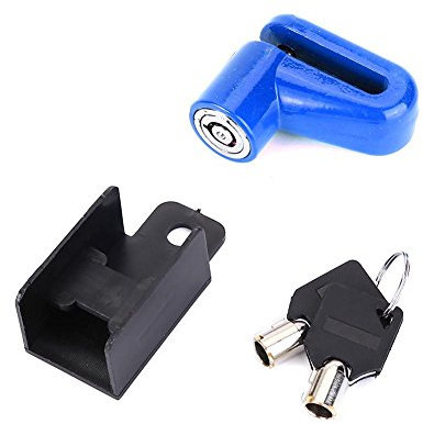 ycle Disc Brake Lock, Mini Anti Theft Wheel Security Lock with Plastic Frame & Keys Replacement for Mountain Road Bike Cycling Rotor Disc Brake Wheel Lock(Blue)