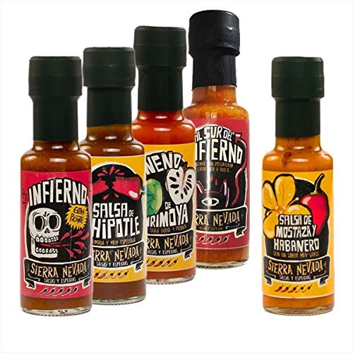 Salsa Muy Picante - Pack de 5 Salsas Extra Picantes, las Mejores del 2021