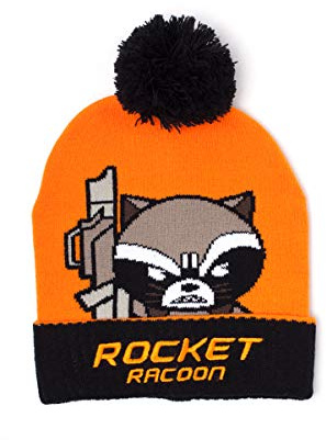 Marvel Beanies Racoon Kawaii Art Beanie Orange