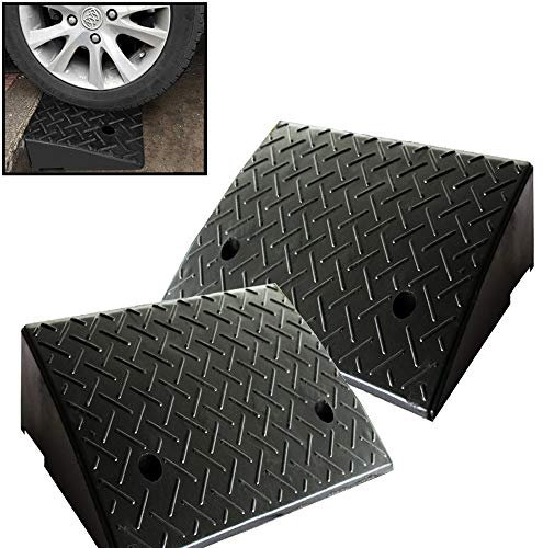 Reliancer 2 Gummi-Rampen, strapazierfähig, 19,958 kg, Schwellenrampe, professionelle Laderampen, Auto, Pistenrampe, Motorradrampe für Ladedock, Auffahrt, Fahrzeuge, SUV, LKW, Gabelstapler,