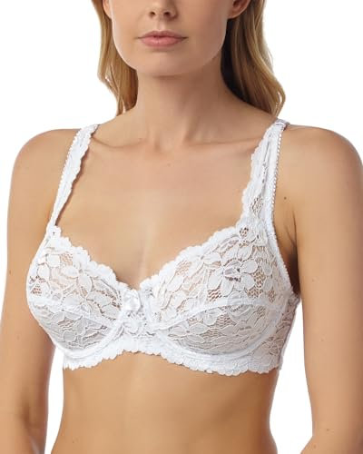 2 Pack Undercover Full Cup Lace Underwired Bra BR26 White 40D