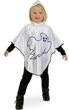 KarnevalsTeufel Kinderkostüm Kleiner Geist Cape mit Kapuze Gespenst Geisterumhang Halloweenkostüm