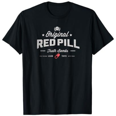 Rote Pille-Wahrheits-Bomben T-Shirt
