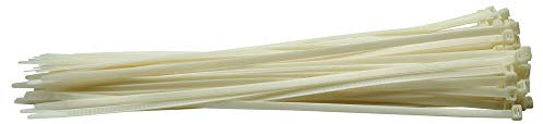 Draper 70410 Nylon 8.8 x 500mm White Cable Ties (100 Pieces)