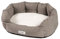 JAMAXX Hunde-Körbchen Bequem Weich, Wendekissen Waschbar Hundekorb Hundebett mit Komfort-Polsterung PDB2089 (M) 70x60, beige