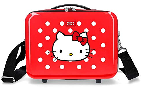 Hello Kitty Castle of Borsa da toilette in ABS adattabile, 29x21x15 cms