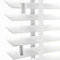 Optimal Products Faux Wood Window Venetian Blinds Blind With Tape 50mm Slats White Grey TRIMMABLE Fittings Included Luxury Look (White, 60 x 150 cm)