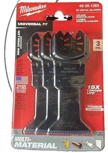 MILWAUKEE'S Multi Tool Blade Pack,PK3, (49251263)