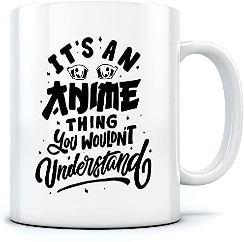 HotScamp Anime Manga Art Comic Japanese One Size White Ceramic 10oz Mug
