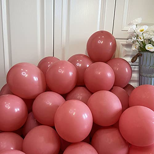 HONGCI 100 Pcs 5 inch Retro Pink Balloons Latex Mini Balloons,Small Balloons Decor Party Balloons Helium Balloons for Baby Shower Birthday Party Wedding Engagement Anniversary Festival Decor