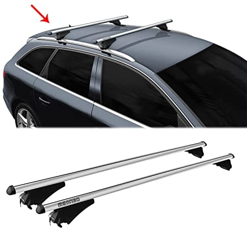 Menabo Grundträger Dachträger für VW ID.4 2020-2025 TÜV Aluminium Silber 2tlg