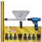 Large Size Auger Mortar Grout Gun Augers Caulking Gun With 9 Nozzles (Without Electric Drill)