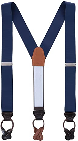 Trafalgar Herren Phoenix Big & Tall 38 mm Grosgrain Non Stretch Ribbon Button End, navy, Einheitsgröße